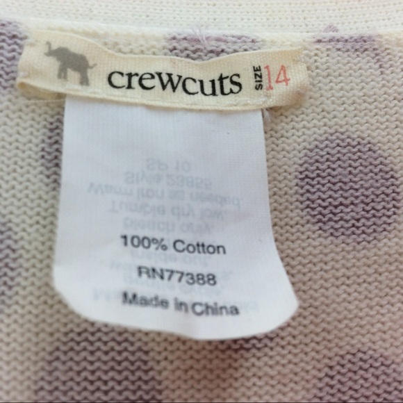 Crewcuts purple spotted cardigan sweater - Picture 4 of 4